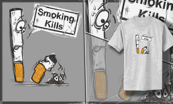 Detail návrhu Smoking Kills ver. 2