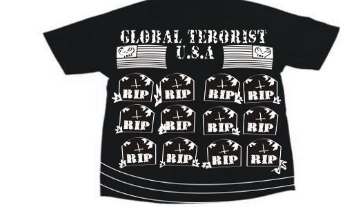 Detail návrhu Glabal terrorist U.S.A