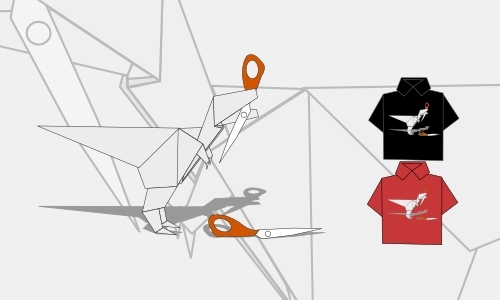 Detail návrhu Origami FINAL se stíny