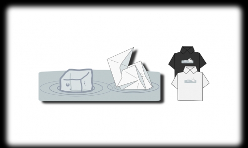Detail návrhu Origami: Parník