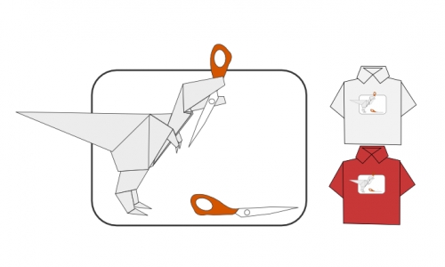 Detail návrhu Origami vs. Nůžky (Bez kamene)