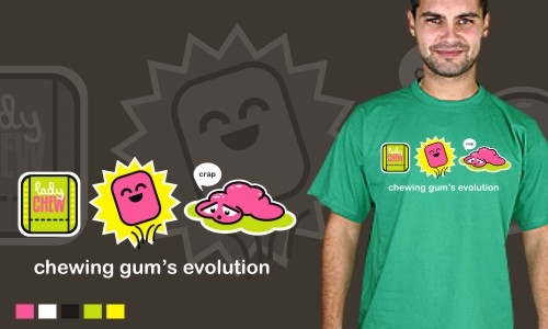 Detail návrhu Chewing gum's evolution