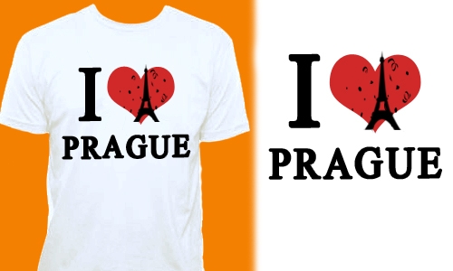 Detail návrhu I LOVE PRAGUE 2