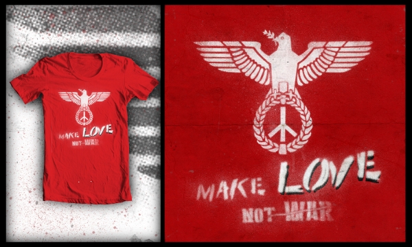 Detail návrhu Make LOVE,Not war