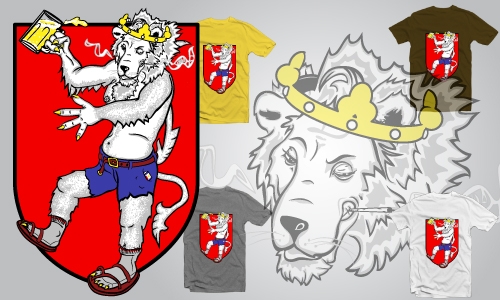 Detail návrhu Pařící lev