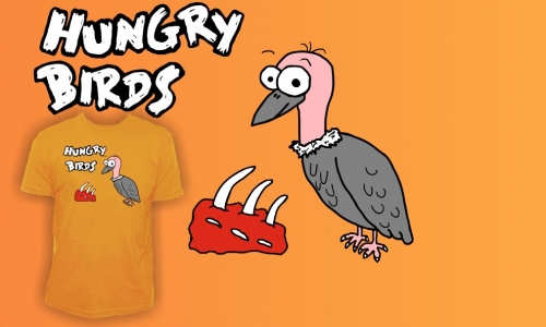 Detail návrhu Hungry birds