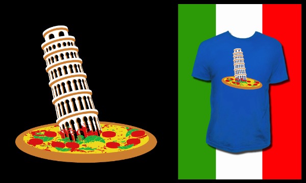 Detail návrhu Šikmá věž v Pizze
