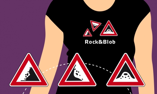 Detail návrhu Rock&Blob