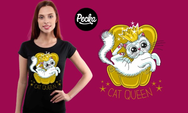 Detail návrhu Cat Queen ♥