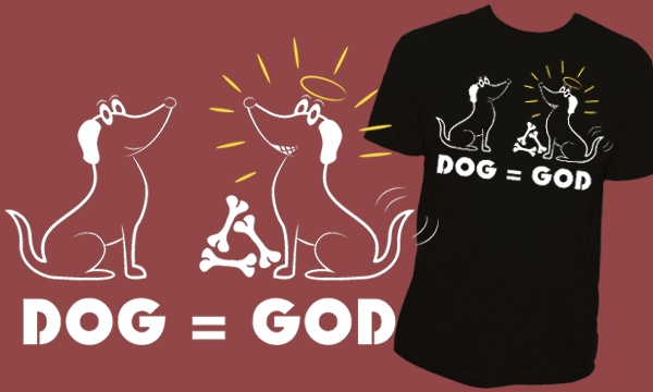 Detail návrhu Dog = God